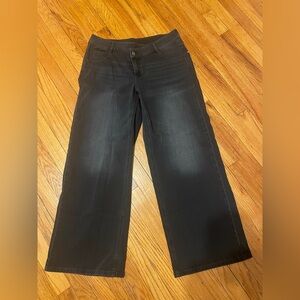 Halara Flex Asymmetric low rise Black Women's Jeans Medium (8-10)